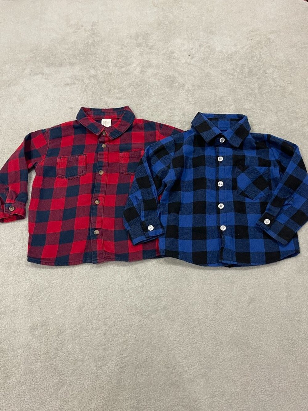 Size 12 Months Flannel Button Downs